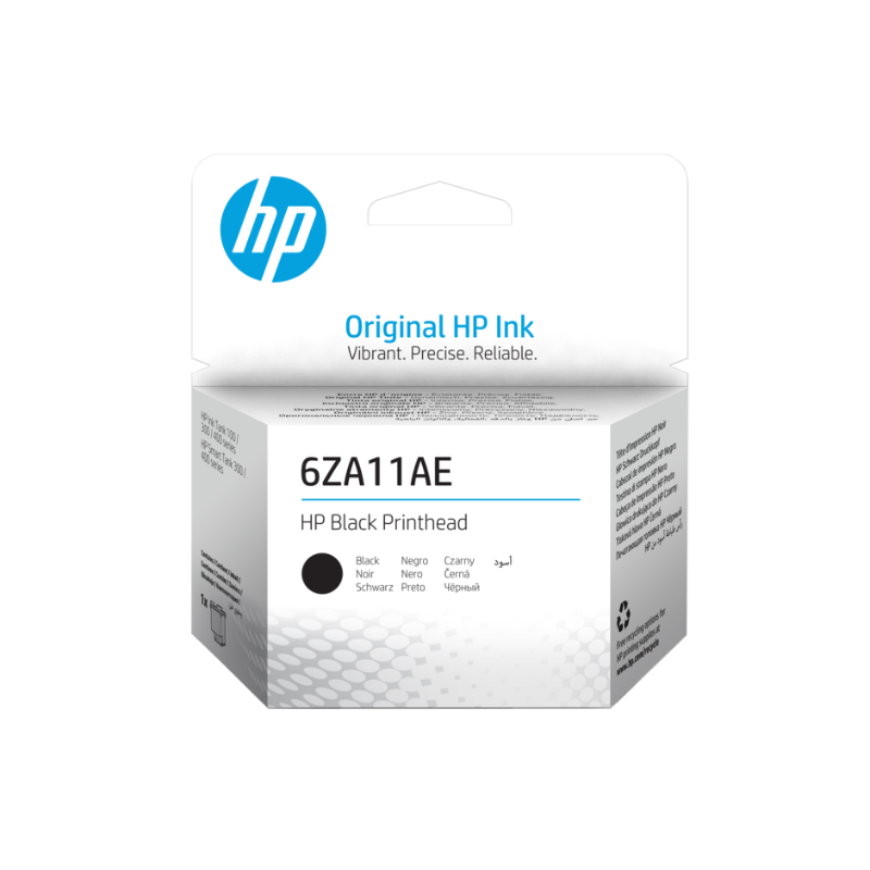 TETE D'IMPRESSION HP 6ZA11AE NOIR vue de face